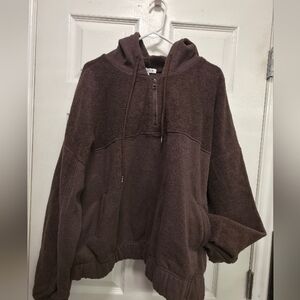 White Birch Brown Knit Sweater